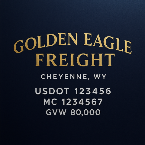 Custom Truck Door Lettering Decal Sticker Signs for US DOT Compliance | Custom USDOT Signs For Compliance | Add Your DOT, MC, GVW, CA, KYU, VIN Or Any Regulation Numbers You Need (Set of 2)