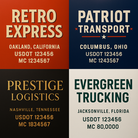 Custom Truck Door Lettering Decal Sticker Signs for US DOT Compliance | Custom USDOT Signs For Compliance | Add Your DOT, MC, GVW, CA, KYU, VIN Or Any Regulation Numbers You Need (Set of 2)