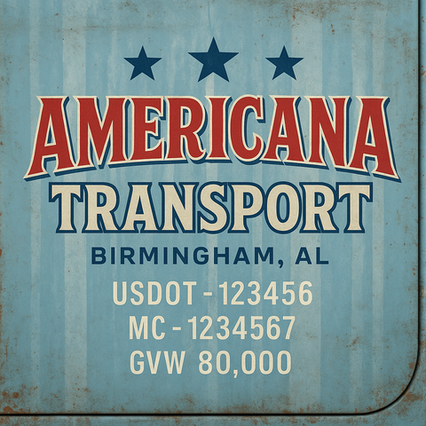 Custom Truck Door Lettering Decal Sticker Signs for US DOT Compliance | Custom USDOT Signs For Compliance | Add Your DOT, MC, GVW, CA, KYU, VIN Or Any Regulation Numbers You Need (Set of 2)