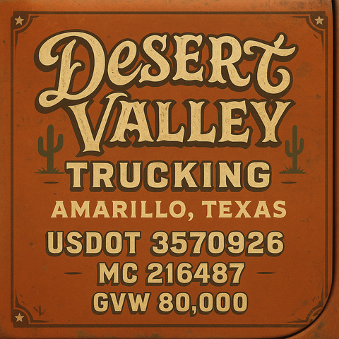 Custom Truck Door Lettering Decal Sticker Signs for US DOT Compliance | Custom USDOT Signs For Compliance | Add Your DOT, MC, GVW, CA, KYU, VIN Or Any Regulation Numbers You Need (Set of 2)