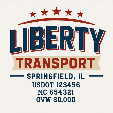 Custom Truck Door Lettering Decal Sticker Signs for US DOT Compliance | Custom USDOT Signs For Compliance | Add Your DOT, MC, GVW, CA, KYU, VIN Or Any Regulation Numbers You Need (Set of 2)
