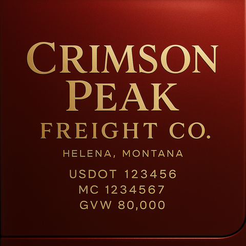 Custom Truck Door Lettering Decal Sticker Signs for US DOT Compliance | Custom USDOT Signs For Compliance | Add Your DOT, MC, GVW, CA, KYU, VIN Or Any Regulation Numbers You Need (Set of 2)