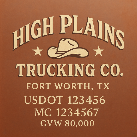Custom Truck Door Lettering Decal Sticker Signs for US DOT Compliance | Custom USDOT Signs For Compliance | Add Your DOT, MC, GVW, CA, KYU, VIN Or Any Regulation Numbers You Need (Set of 2)