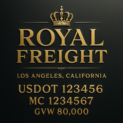 Custom Truck Door Lettering Decal Sticker Signs for US DOT Compliance | Custom USDOT Signs For Compliance | Add Your DOT, MC, GVW, CA, KYU, VIN Or Any Regulation Numbers You Need (Set of 2)