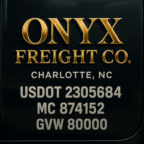 Custom Truck Door Lettering Decal Sticker Signs for US DOT Compliance | Custom USDOT Signs For Compliance | Add Your DOT, MC, GVW, CA, KYU, VIN Or Any Regulation Numbers You Need (Set of 2)