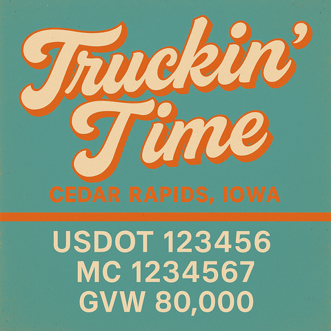 Custom Truck Door Lettering Decal Sticker Signs for US DOT Compliance | Custom USDOT Signs For Compliance | Add Your DOT, MC, GVW, CA, KYU, VIN Or Any Regulation Numbers You Need (Set of 2)