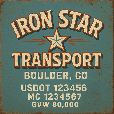 Custom Truck Door Lettering Decal Sticker Signs for US DOT Compliance | Custom USDOT Signs For Compliance | Add Your DOT, MC, GVW, CA, KYU, VIN Or Any Regulation Numbers You Need (Set of 2)