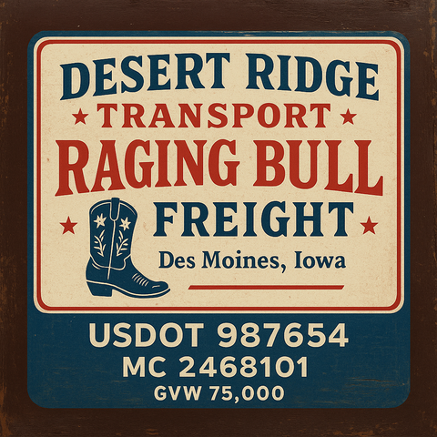 Custom Truck Door Lettering Decal Sticker Signs for US DOT Compliance | Custom USDOT Signs For Compliance | Add Your DOT, MC, GVW, CA, KYU, VIN Or Any Regulation Numbers You Need (Set of 2)