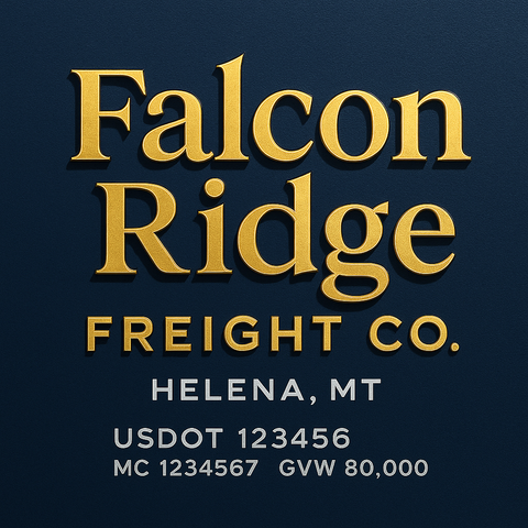 Custom Truck Door Lettering Decal Sticker Signs for US DOT Compliance | Custom USDOT Signs For Compliance | Add Your DOT, MC, GVW, CA, KYU, VIN Or Any Regulation Numbers You Need (Set of 2)