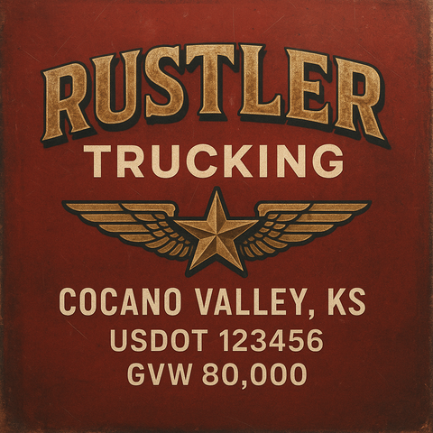 Custom Truck Door Lettering Decal Sticker Signs for US DOT Compliance | Custom USDOT Signs For Compliance | Add Your DOT, MC, GVW, CA, KYU, VIN Or Any Regulation Numbers You Need (Set of 2)