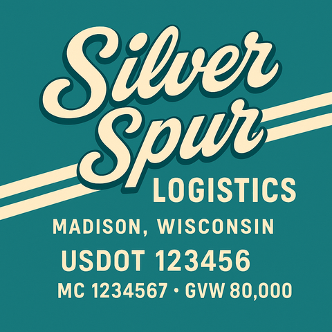 Custom Truck Door Lettering Decal Sticker Signs for US DOT Compliance | Custom USDOT Signs For Compliance | Add Your DOT, MC, GVW, CA, KYU, VIN Or Any Regulation Numbers You Need (Set of 2)