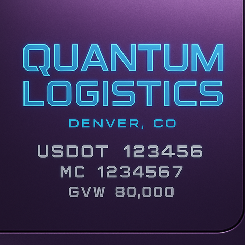 Custom Truck Door Lettering Decal Sticker Signs for US DOT Compliance | Custom USDOT Signs For Compliance | Add Your DOT, MC, GVW, CA, KYU, VIN Or Any Regulation Numbers You Need (Set of 2)