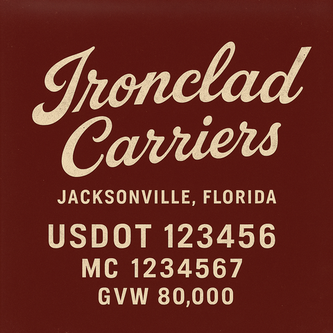Custom Truck Door Lettering Decal Sticker Signs for US DOT Compliance | Custom USDOT Signs For Compliance | Add Your DOT, MC, GVW, CA, KYU, VIN Or Any Regulation Numbers You Need (Set of 2)