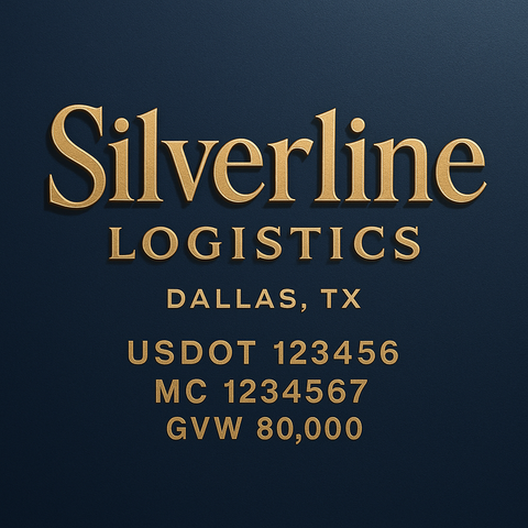 Custom Truck Door Lettering Decal Sticker Signs for US DOT Compliance | Custom USDOT Signs For Compliance | Add Your DOT, MC, GVW, CA, KYU, VIN Or Any Regulation Numbers You Need (Set of 2)
