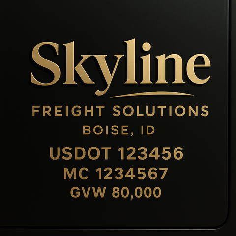 Custom Truck Door Lettering Decal Sticker Signs for US DOT Compliance | Custom USDOT Signs For Compliance | Add Your DOT, MC, GVW, CA, KYU, VIN Or Any Regulation Numbers You Need (Set of 2)