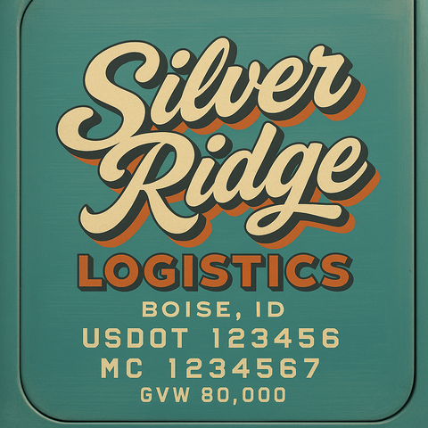 Custom Truck Door Lettering Decal Sticker Signs for US DOT Compliance | Custom USDOT Signs For Compliance | Add Your DOT, MC, GVW, CA, KYU, VIN Or Any Regulation Numbers You Need (Set of 2)