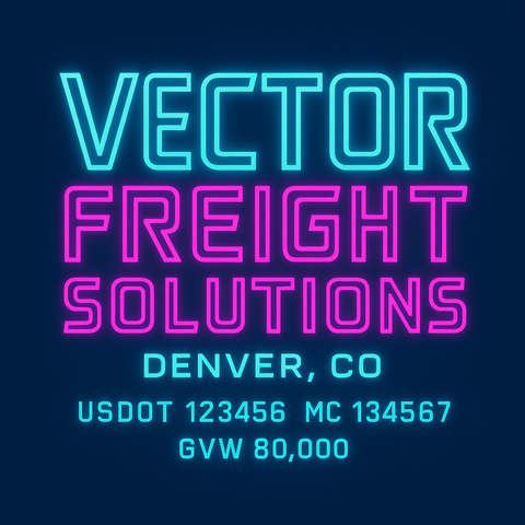 Custom Truck Door Lettering Decal Sticker Signs for US DOT Compliance | Custom USDOT Signs For Compliance | Add Your DOT, MC, GVW, CA, KYU, VIN Or Any Regulation Numbers You Need (Set of 2)
