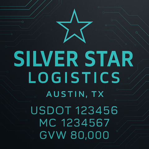 Custom Truck Door Lettering Decal Sticker Signs for US DOT Compliance | Custom USDOT Signs For Compliance | Add Your DOT, MC, GVW, CA, KYU, VIN Or Any Regulation Numbers You Need (Set of 2)