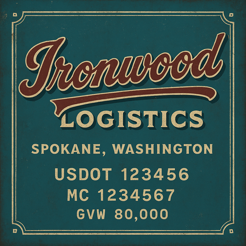Custom Truck Door Lettering Decal Sticker Signs for US DOT Compliance | Custom USDOT Signs For Compliance | Add Your DOT, MC, GVW, CA, KYU, VIN Or Any Regulation Numbers You Need (Set of 2)