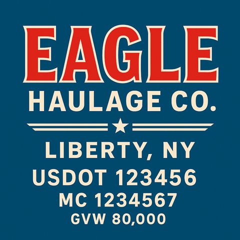 Custom Truck Door Lettering Decal Sticker Signs for US DOT Compliance | Custom USDOT Signs For Compliance | Add Your DOT, MC, GVW, CA, KYU, VIN Or Any Regulation Numbers You Need (Set of 2)
