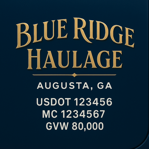 Custom Truck Door Lettering Decal Sticker Signs for US DOT Compliance | Custom USDOT Signs For Compliance | Add Your DOT, MC, GVW, CA, KYU, VIN Or Any Regulation Numbers You Need (Set of 2)