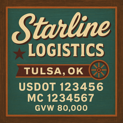 Custom Truck Door Lettering Decal Sticker Signs for US DOT Compliance | Custom USDOT Signs For Compliance | Add Your DOT, MC, GVW, CA, KYU, VIN Or Any Regulation Numbers You Need (Set of 2)