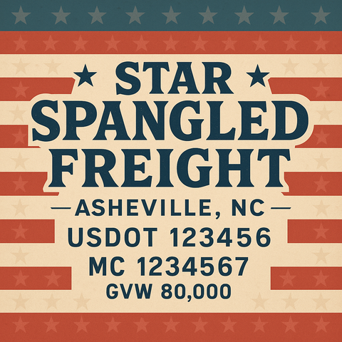 Custom Truck Door Lettering Decal Sticker Signs for US DOT Compliance | Custom USDOT Signs For Compliance | Add Your DOT, MC, GVW, CA, KYU, VIN Or Any Regulation Numbers You Need (Set of 2)