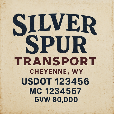Custom Truck Door Lettering Decal Sticker Signs for US DOT Compliance | Custom USDOT Signs For Compliance | Add Your DOT, MC, GVW, CA, KYU, VIN Or Any Regulation Numbers You Need (Set of 2)