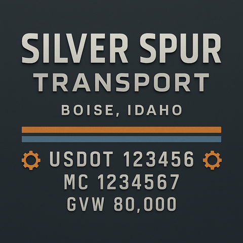 Custom Truck Door Lettering Decal Sticker Signs for US DOT Compliance | Custom USDOT Signs For Compliance | Add Your DOT, MC, GVW, CA, KYU, VIN Or Any Regulation Numbers You Need (Set of 2)