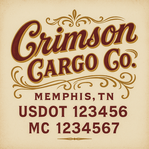 Custom Truck Door Lettering Decal Sticker Signs for US DOT Compliance | Custom USDOT Signs For Compliance | Add Your DOT, MC, GVW, CA, KYU, VIN Or Any Regulation Numbers You Need (Set of 2)