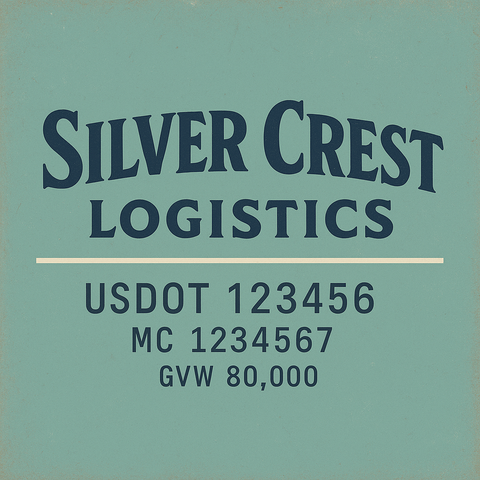 Custom Truck Door Lettering Decal Sticker Signs for US DOT Compliance | Custom USDOT Signs For Compliance | Add Your DOT, MC, GVW, CA, KYU, VIN Or Any Regulation Numbers You Need (Set of 2)