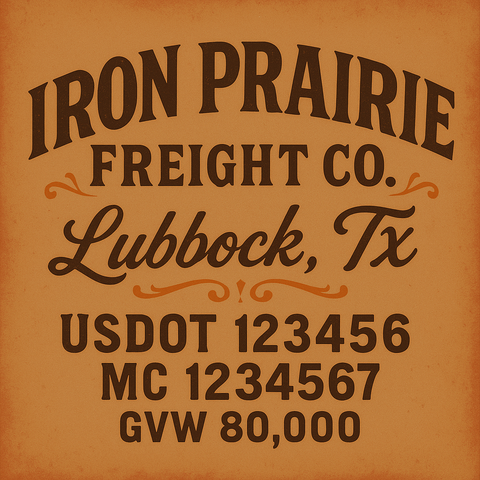 Custom Truck Door Lettering Decal Sticker Signs for US DOT Compliance | Custom USDOT Signs For Compliance | Add Your DOT, MC, GVW, CA, KYU, VIN Or Any Regulation Numbers You Need (Set of 2)