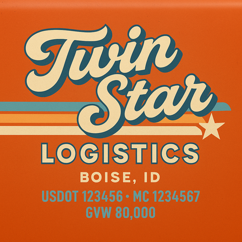 Custom Truck Door Lettering Decal Sticker Signs for US DOT Compliance | Custom USDOT Signs For Compliance | Add Your DOT, MC, GVW, CA, KYU, VIN Or Any Regulation Numbers You Need (Set of 2)