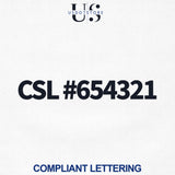 CSL Number Decal Sticker Lettering, (Set of 2)