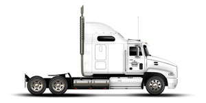 semi truck with usdot gvw truck door decal