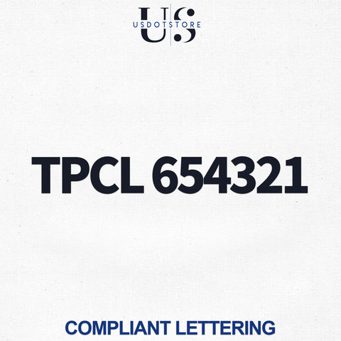 TPCL Number Decal Sticker Lettering, (Set of 2)