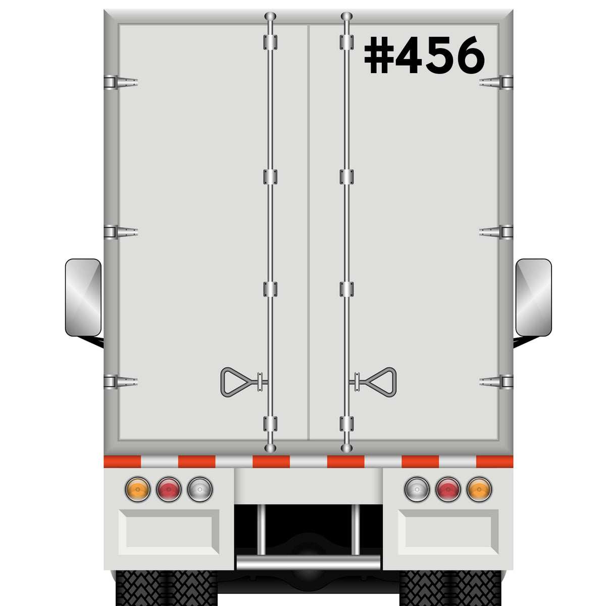 Junction Box Sticker Numbers Trailer Box Truck Unit Number Sticker Decal Lettering (Set of 2 ...