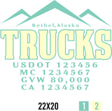 Company Name Truck Door Decal