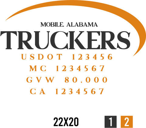 Company Name Truck Door Decal
