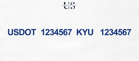 usdot & kyu number decal