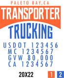 Company Name Truck Door Decal