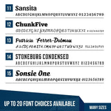MC Number Decal, (Set of 2)