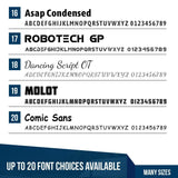 MC ICC Number Decal, (Set of 2)