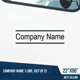 Truck Door Decal Company Name