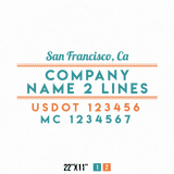 Truck Door Decal Location USDOT MC