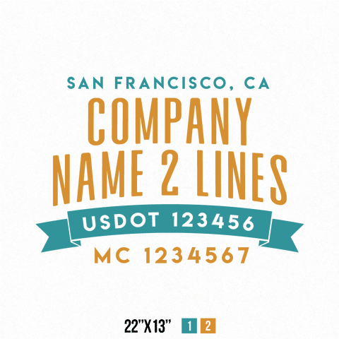 Truck Door Decal Location USDOT MC