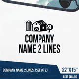 Truck Door Decal, Company Name, Family Farm,