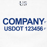 company name with usdot decal