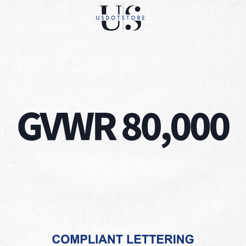 GVWR number decal