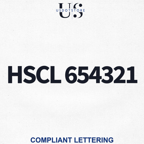 HSCL number decal